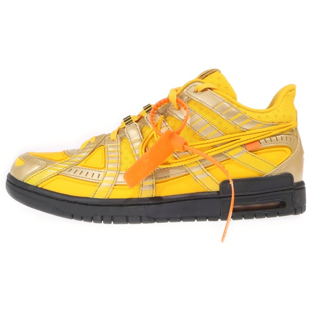 NIKE(ナイキ) ×OFF-WHITE AIR RUBBER DUNK LOW UNIVERSITY GOLD オフホワイト ラバーダンク ローカットスニーカー イエロー US12/30cm CU6015-700