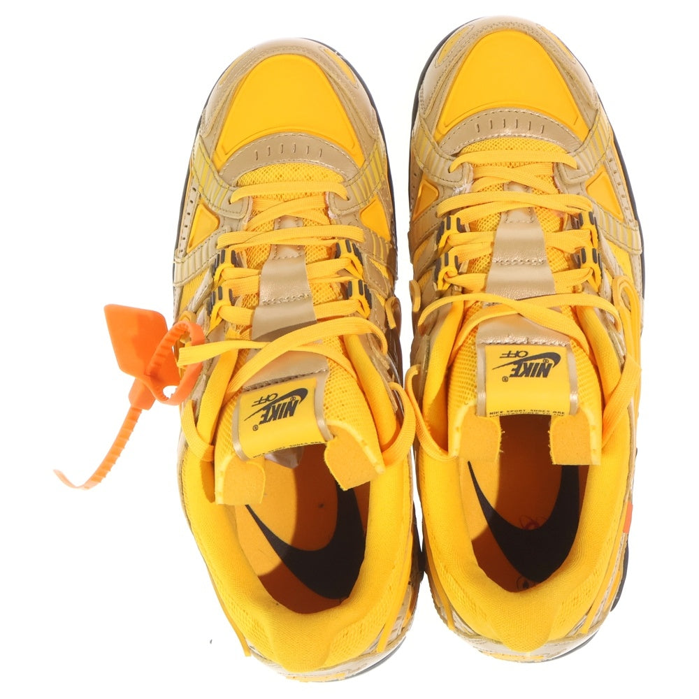 NIKE(ナイキ) ×OFF-WHITE AIR RUBBER DUNK LOW UNIVERSITY GOLD オフホワイト ラバーダンク ローカットスニーカー イエロー US12/30cm CU6015-700