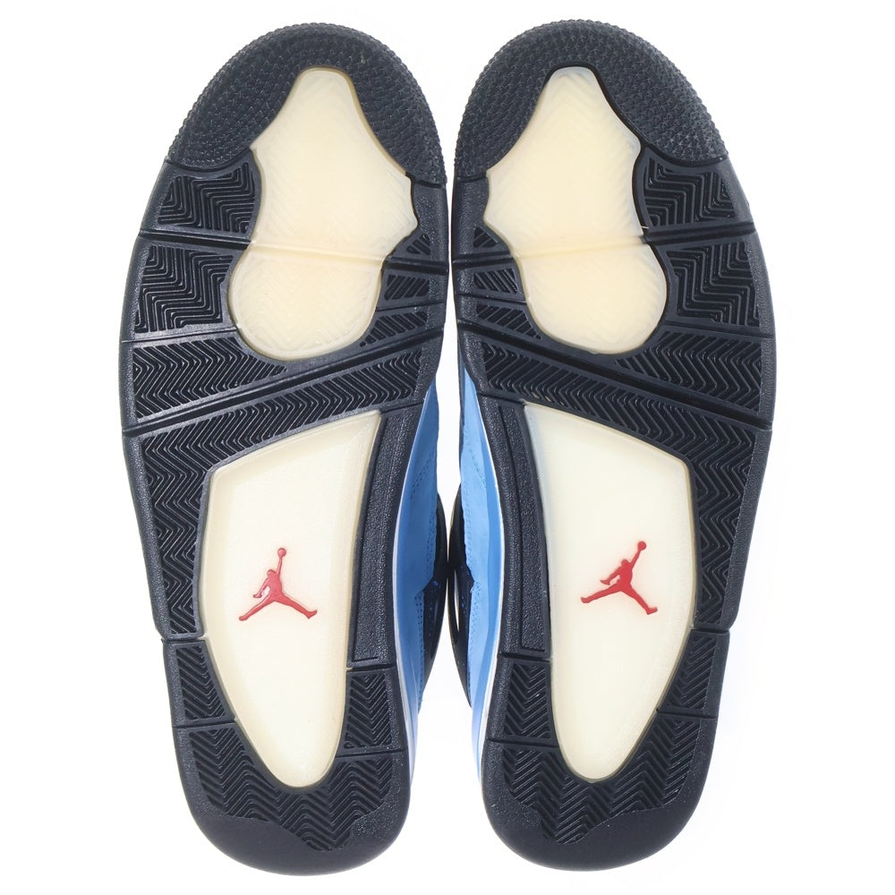 NIKE(ナイキ) ×TRAVIS SCOTT AIR JORDAN 4 RETRO CACTUS JACK トラヴィススコット エアジョーダン 4 ハイカットスニーカー ブルー US13/31cm 308497-406