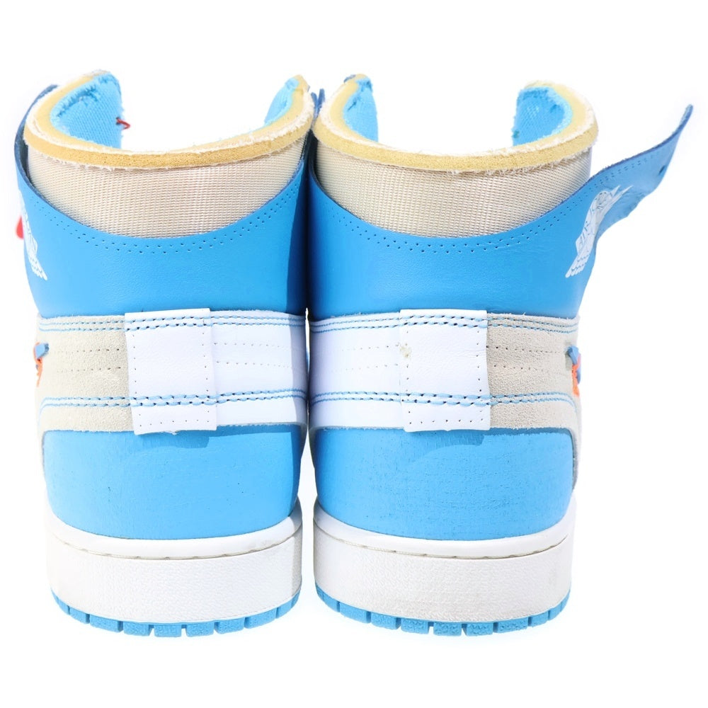 NIKE(ナイキ) OFF-WHITE AIR JORDAN 1 POWDER BLUE UNC オフホワイト エアジョーダン1 パウダーブルーハイカットスニーカー ホワイト/ブルー US14/32cm AQ0818-148