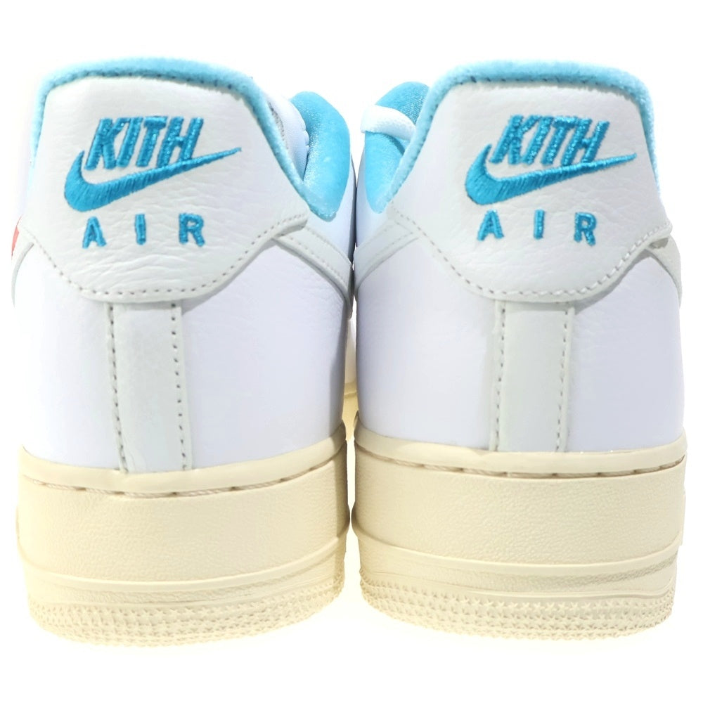 NIKE ナイキ ×KITH AIR FORCE 1 LOW HAWAII キス エアフォース1 ハワイ ローカットスニーカー ホワイト/ブルー US12/30.0cm DC9555-100 NIKE(ナイキ) ×KITH AIR FORCE 1 LOW HAWAII キス エアフォース1