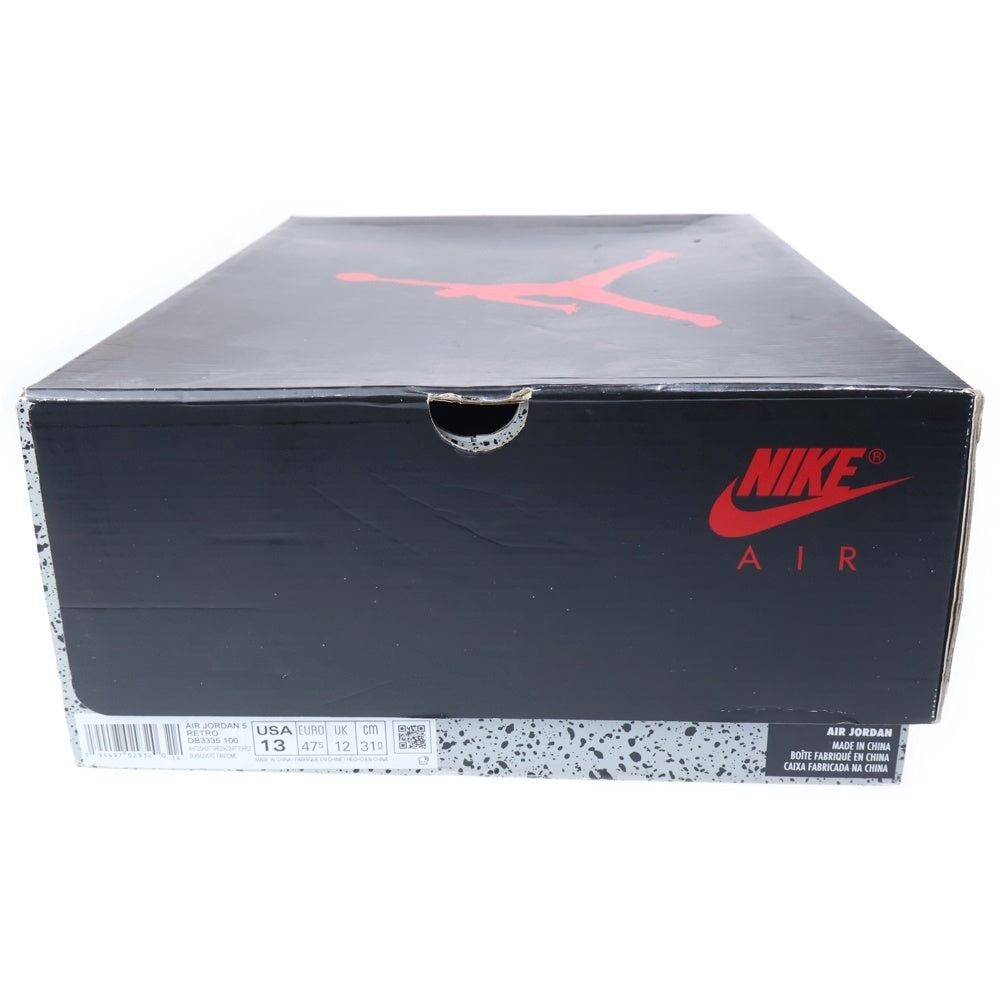 NIKE(ナイキ) AIR JORDAN 5 ALTERNATE BEL-AIR エアジョーダン5 オルタネート ベルエア ハイカットスニーカー ホワイト US13/31cm DB3335-100