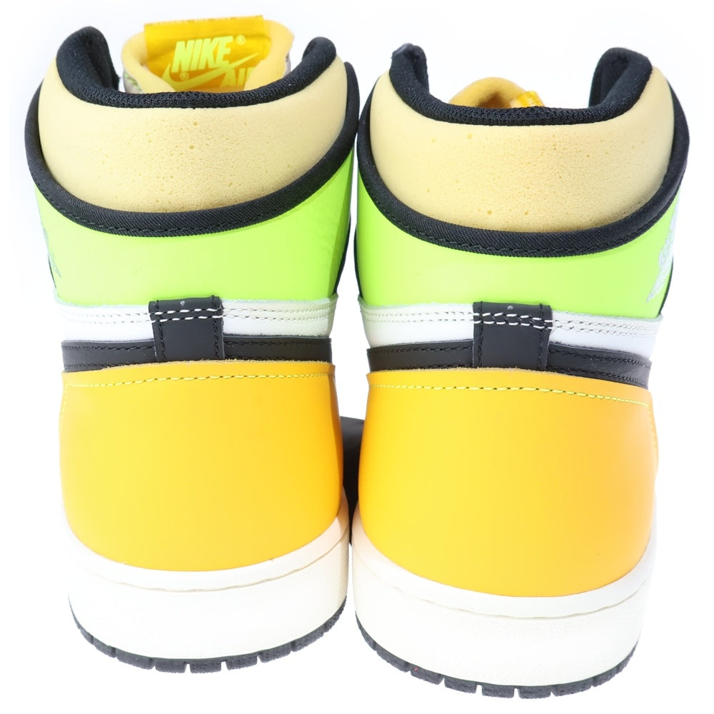NIKE(ナイキ) AIR JORDAN1 RETRO HIGH OG VOLT GOLD エアジョーダン1 ハイカットスニーカー ボルトゴールド イエロー/ホワイト US14/32cm 555088-118