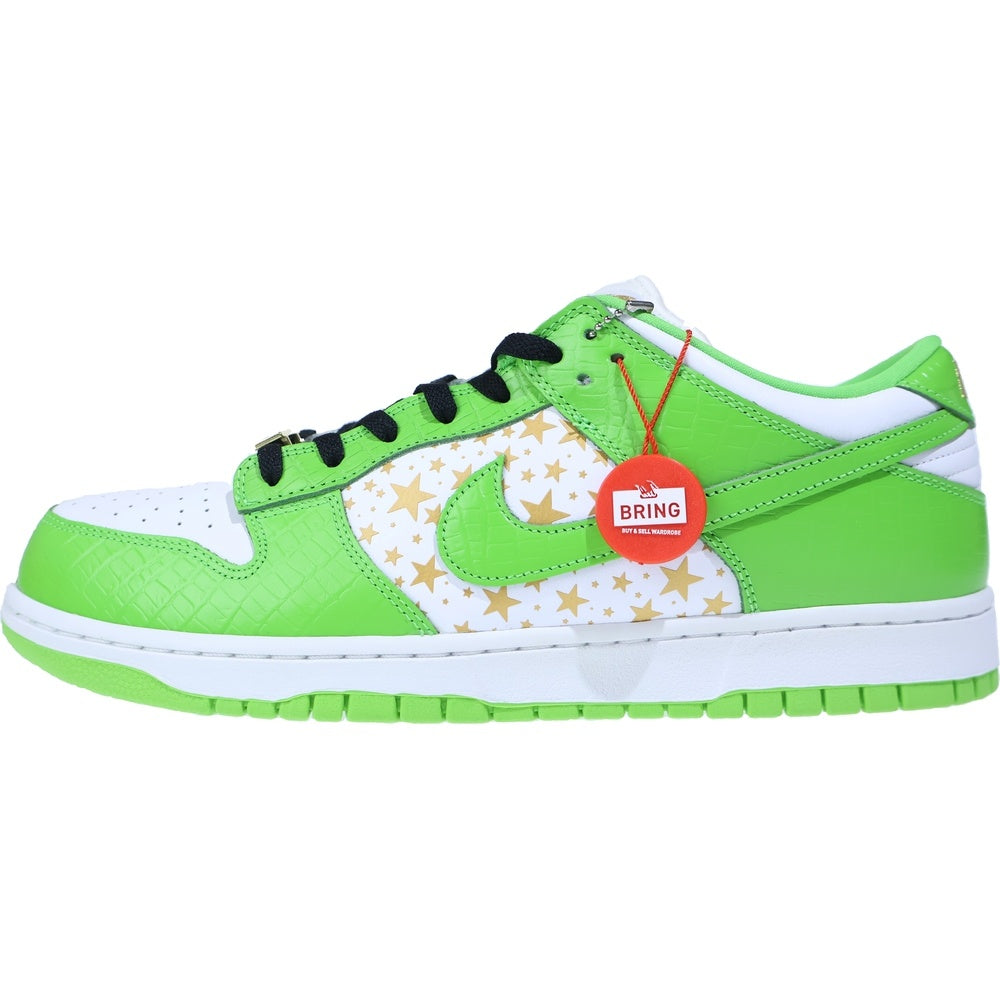NIKE SB(ナイキエスビー) ×SUPREME DUNK LOW OG QS GOLD STARS シュプリーム ダンク ゴールドスターズ ローカットスニーカー ホワイト/グリーン US12/30cm DH3228-101