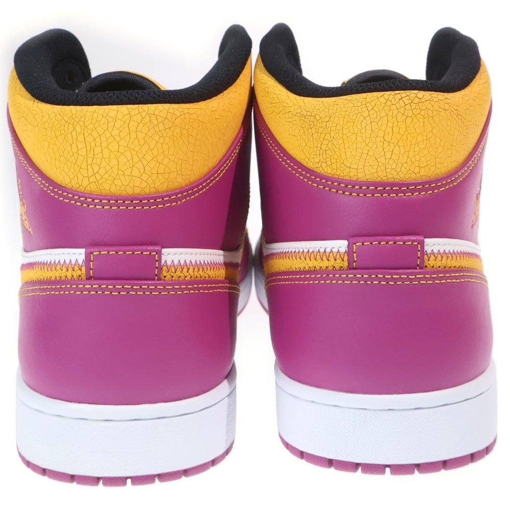 NIKE(ナイキ) AIR JORDAN 1 MID DOD DIA DE LOS MUERTOS エアジョーダン1 ディア・デ・ ムエルトス ミッドカットスニーカー パープル/イエロー US14/32cm DC0350-100
