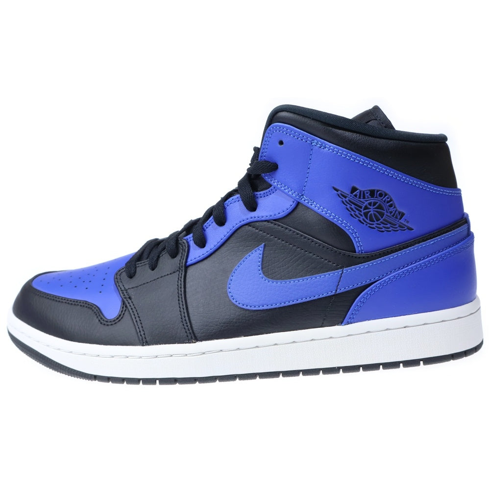 NIKE(ナイキ) AIR JORDAN 1 MID HYPER ROYAL エアジョーダン1 ハイパーロイヤル ローカットスニーカー ブラック/ブルー US14/32cm 554724-077