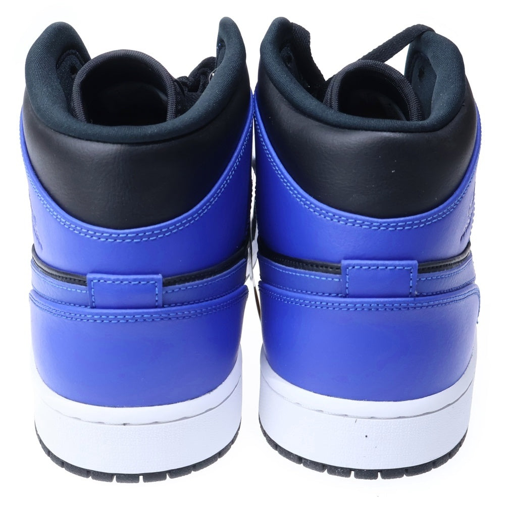 NIKE(ナイキ) AIR JORDAN 1 MID HYPER ROYAL エアジョーダン1 ハイパーロイヤル ローカットスニーカー ブラック/ブルー US14/32cm 554724-077