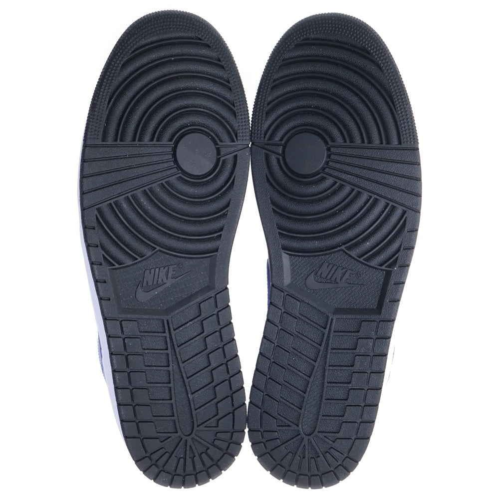 NIKE(ナイキ) AIR JORDAN 1 MID HYPER ROYAL エアジョーダン1 ハイパーロイヤル ローカットスニーカー ブラック/ブルー US14/32cm 554724-077