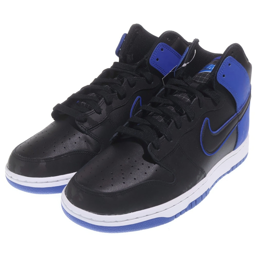 NIKE(ナイキ) DUNK HIGH BLUE CAMO ダンク ブルーカモ ハイカットスニーカー ブラック/ブルー US12/30cm DD3359-001