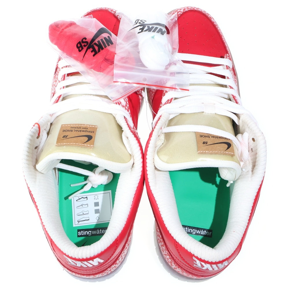 NIKE SB(ナイキエスビー) ×Stingwater Dunk Low Magic Mushroom スティングウォーター ダンクロー スニーカー レッド DH7650-600