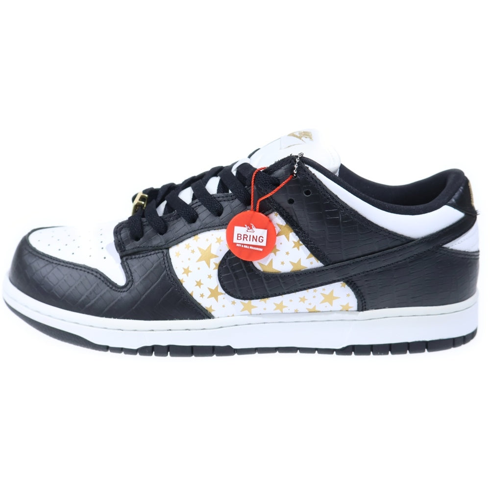 NIKE SB(ナイキエスビー) ×SUPREME DUNK LOW OG QS DH3228-102 シュプリーム ダンクロー ローカットスニーカー ホワイト/ブラック/ゴールド US13/31cm