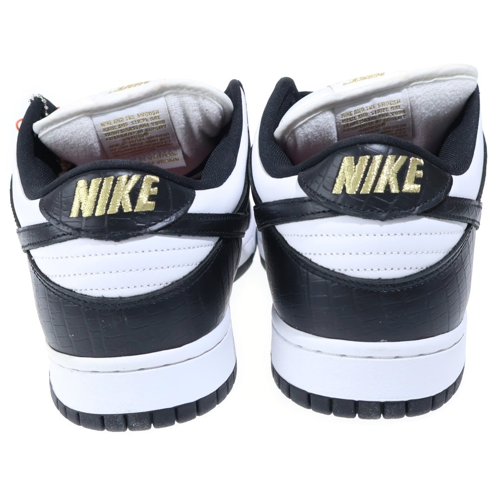 NIKE SB(ナイキエスビー) ×SUPREME DUNK LOW OG QS DH3228-102 シュプリーム ダンクロー ローカットスニーカー ホワイト/ブラック/ゴールド US13/31cm