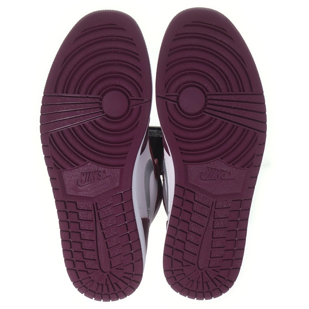 NIKE(ナイキ) AIR JORDAN 1 HIGH OG BORDEAUX エアジョーダン1 ハイカットスニーカー ホワイト/ボルドー US13/31cm 555088-611