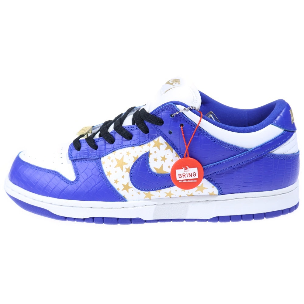 NIKE SB(ナイキエスビー) ×SUPREME DUNK LOW OG DH3228-100 シュプリーム ダンク ローカットスニーカー ブルー US12/30cm
