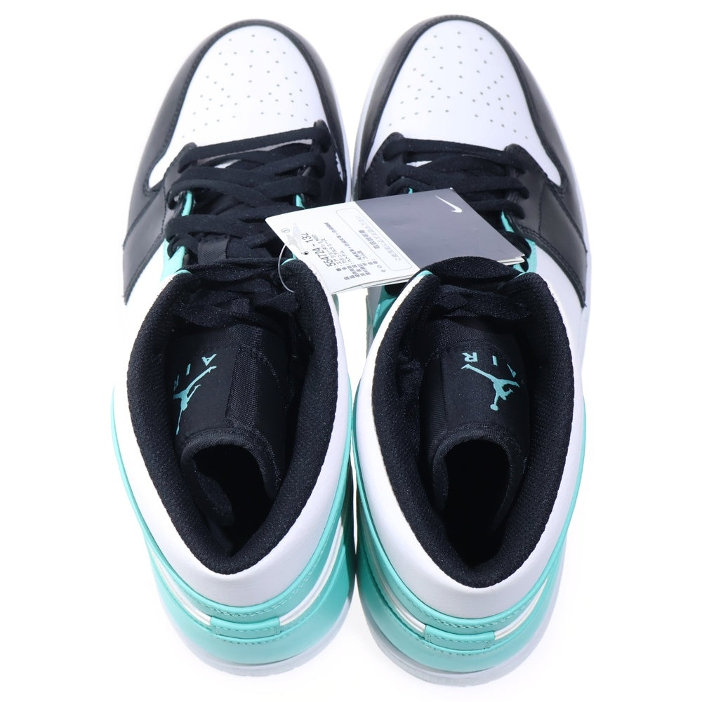 NIKE(ナイキ) AIR JORDAN 1 MID TROPICAL TWIST エアジョーダン1 ミッド トロピカルツイスト ミッドカットスニーカー ホワイト/ブラック/ブルー US14/32cm 554724-132
