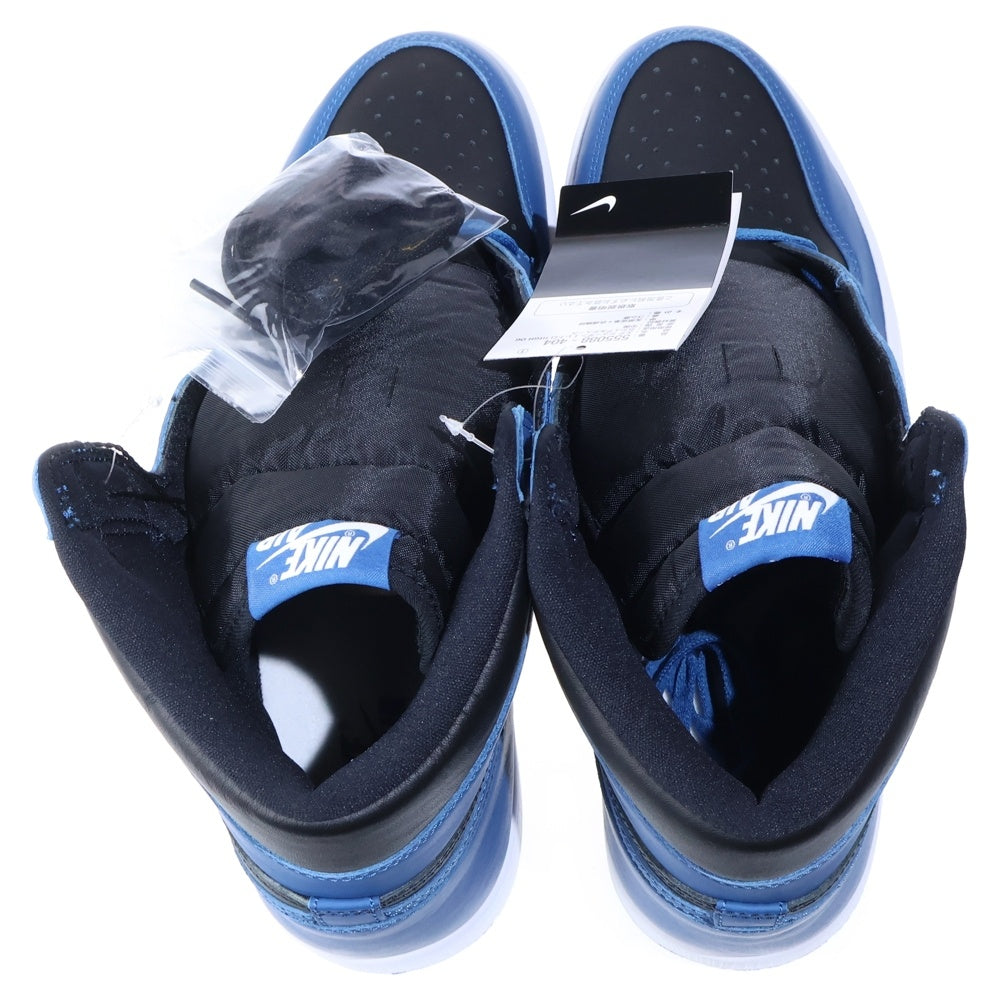 NIKE(ナイキ) AIR JORDAN1 RETRO OG DARK MARINA BLUE エアジョーダン レトロ ダークマリーナブルー ハイカットスニーカー ブラック/ブルー US13/31cm 555088-404