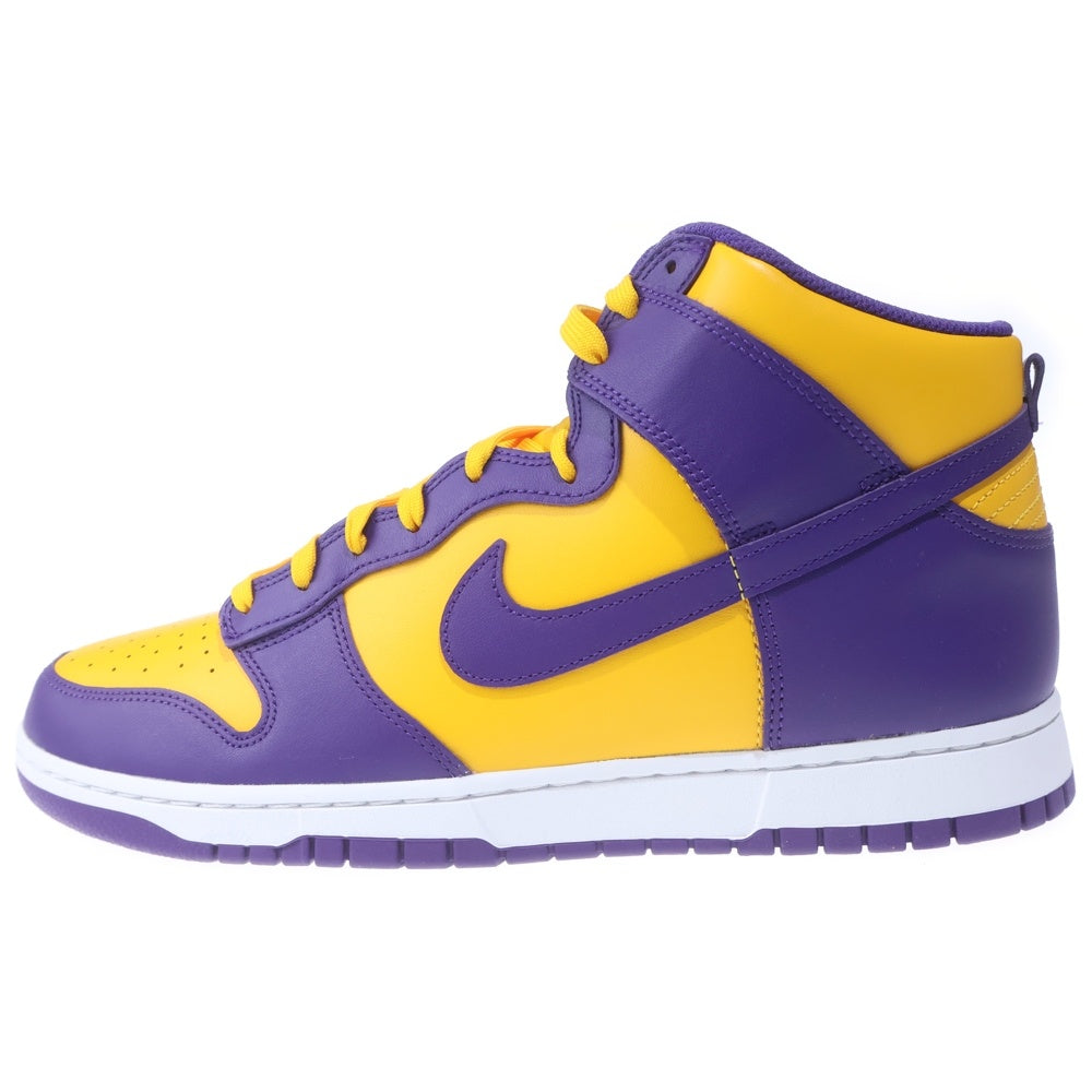 NIKE(ナイキ) DUNK HIGH RETRO LAKERS ダンク レトロ レイカーズ ハイカットスニーカー パープル/イエロー US14/32cm DD1399-500
