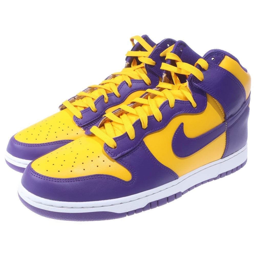 NIKE(ナイキ) DUNK HIGH RETRO LAKERS ダンク レトロ レイカーズ ハイカットスニーカー パープル/イエロー US14/32cm DD1399-500