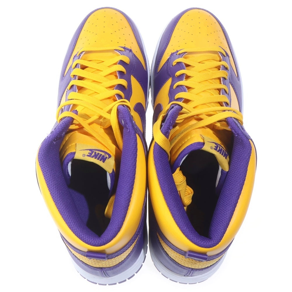 NIKE(ナイキ) DUNK HIGH RETRO LAKERS ダンク レトロ レイカーズ ハイカットスニーカー パープル/イエロー US14/32cm DD1399-500