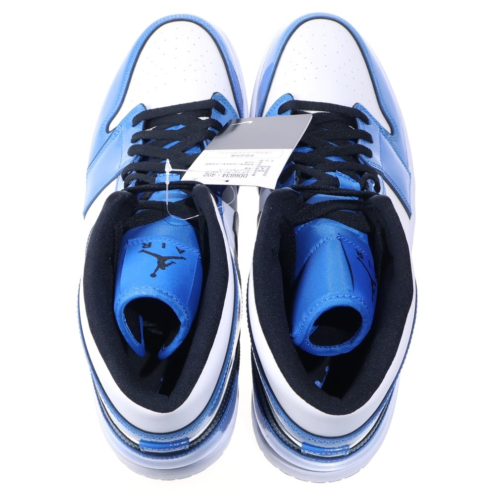 NIKE(ナイキ) AIR JORDAN 1 MID SE SIGNAL BLUE エアジョーダン1 シグナルブルー ミッドカットスニーカー ホワイト/ブルー US14/32cm DD6834-402