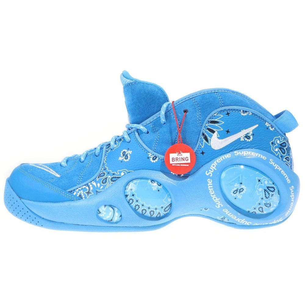 NIKE(ナイキ) 22SS ×SUPREME AIR ZOOM FLIGHT 95 シュプリーム エアズーム フライト ユニバーシティブルー ペイズリー ローカットスニーカー ブルー US13/31cm DJ8604-400