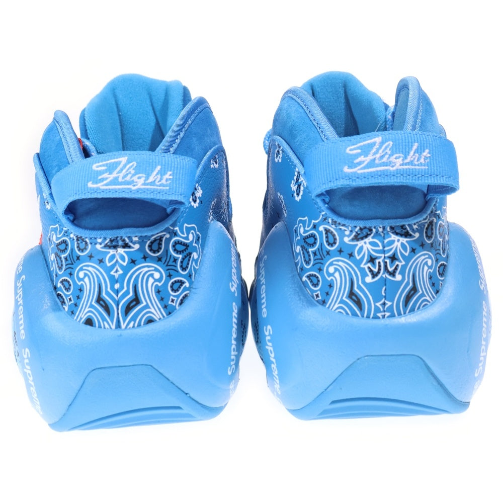 NIKE(ナイキ) 22SS ×SUPREME AIR ZOOM FLIGHT 95 シュプリーム エアズーム フライト ユニバーシティブルー ペイズリー ローカットスニーカー ブルー US13/31cm DJ8604-400
