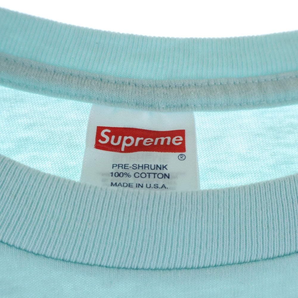 SUPREME(シュプリーム) 23SS Arabic Logo Tee アラビックロゴプリント クルーネック 半袖Tシャツ カットソー ライトブルー