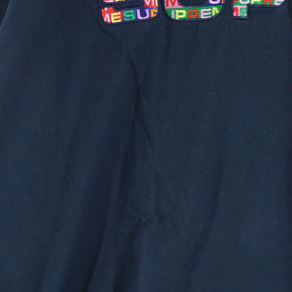 SUPREME(シュプリーム) 20SS Meta Logo L/S メタルロゴ 刺繍 長袖Tシャツ カットソー ブラック