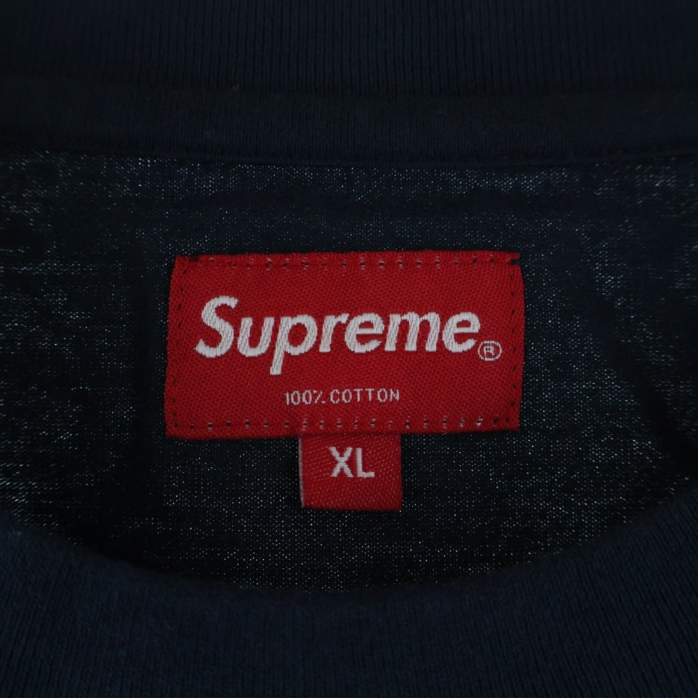SUPREME(シュプリーム) 20SS Meta Logo L/S メタルロゴ 刺繍 長袖Tシャツ カットソー ブラック