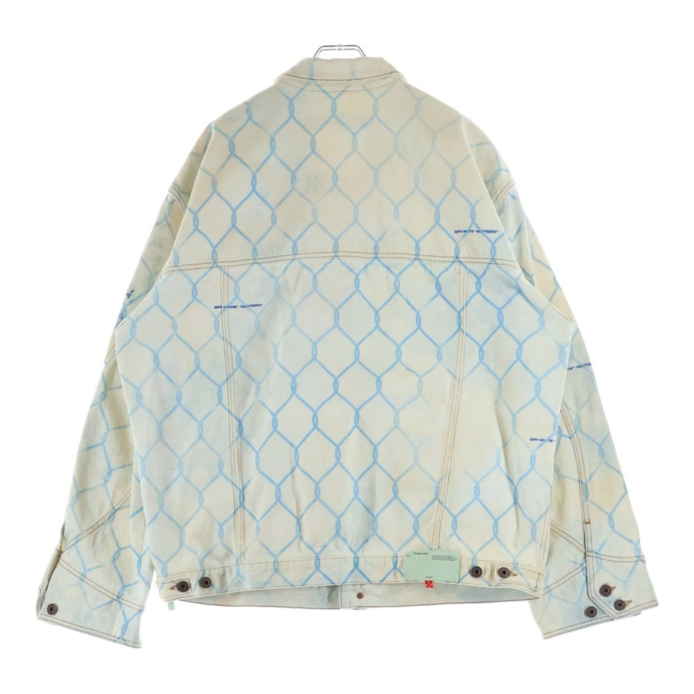 OFF-WHITE(オフホワイト) 20SS Fence Jean Jacket フェンス デニムジャケット ホワイト/ブルー OMYE051S20386030