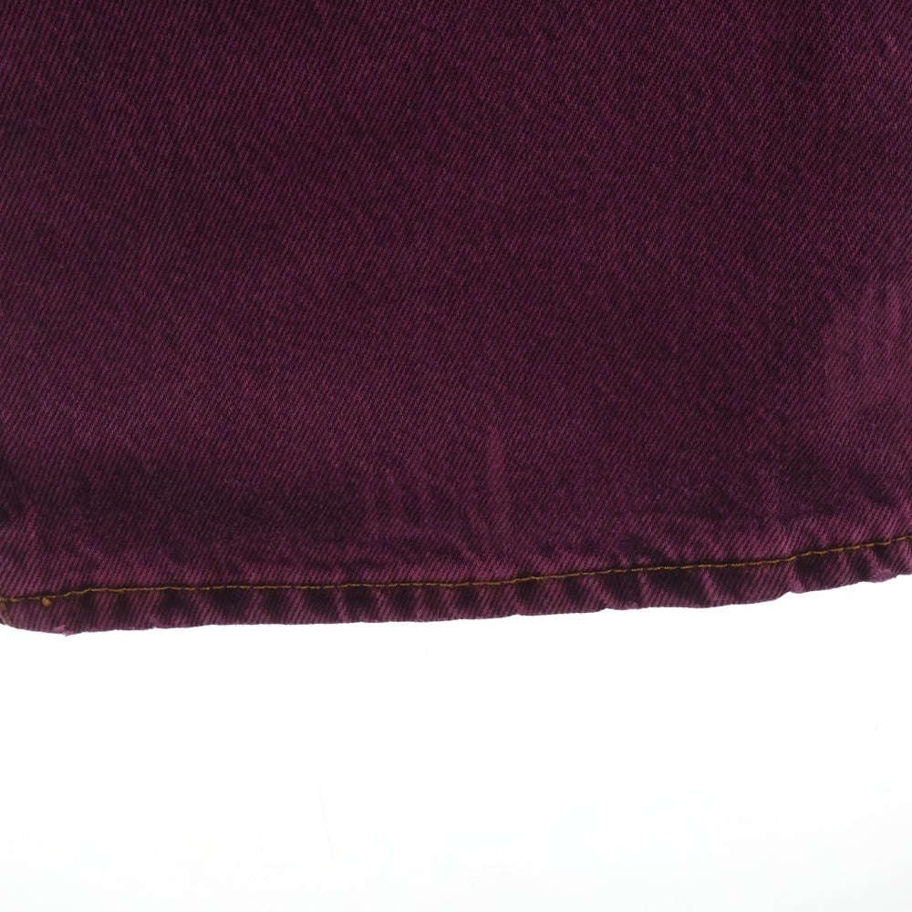 STUSSY(ステューシー) BIG OL JEAN 総柄 ルーズフィットジーンズ デニムパンツ パープル 116613