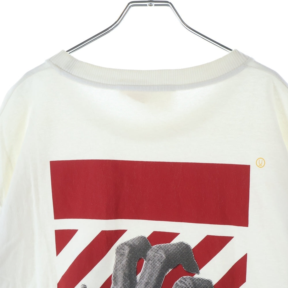 OFF-WHITE(オフホワイト) 19AW ×UNDERCOVER HAND DART S/S T-SHIRT アンダーカバー ハンドダート プリント クルーネック 半袖Tシャツ カットソー ホワイト OMAA061G19877011