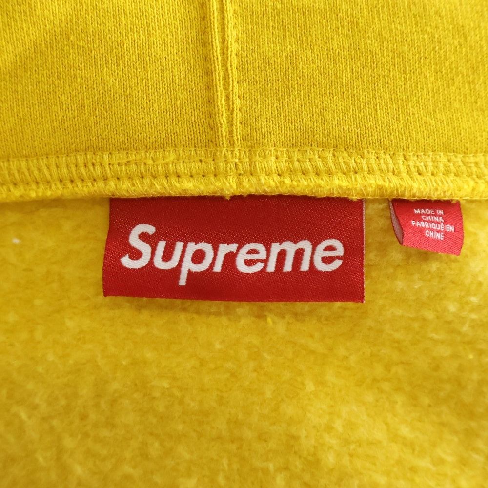SUPREME(シュプリーム) 24SS Salvation Zip Up Hooded サルベーション ロゴ刺繍 ジップアップ スウェット パーカー イエロー