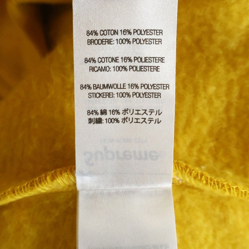 SUPREME(シュプリーム) 24SS Salvation Zip Up Hooded サルベーション ロゴ刺繍 ジップアップ スウェット パーカー イエロー