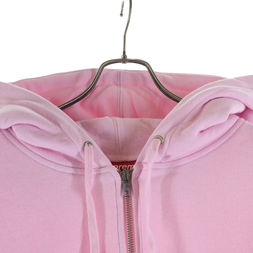 SUPREME(シュプリーム) 24AW Small Box Zip Up Hooded Sweatshirt スモールボックス ジップアップ スウェットパーカー ライトピンク
