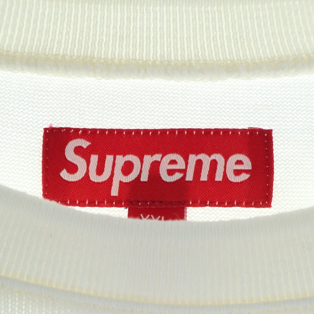 SUPREME(シュプリーム) 24AW Athletic Studded L/S Top アスレチック スタッズ ロゴプリント 長袖Tシャツ カットソー ホワイト