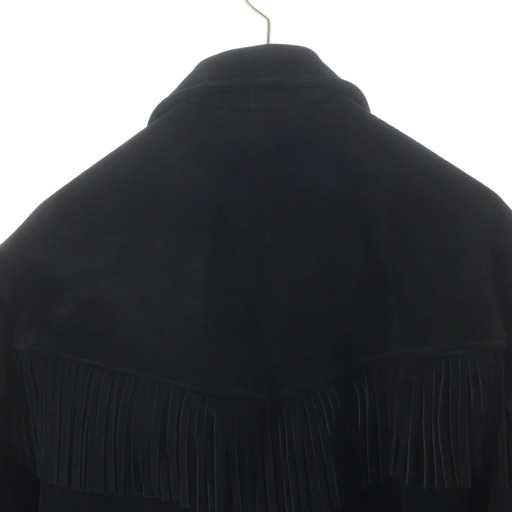 SUPREME(シュプリーム) 20SS ×Schott Fringe Suede Coat ショット フリンジ スウェードレザー コート ブラック