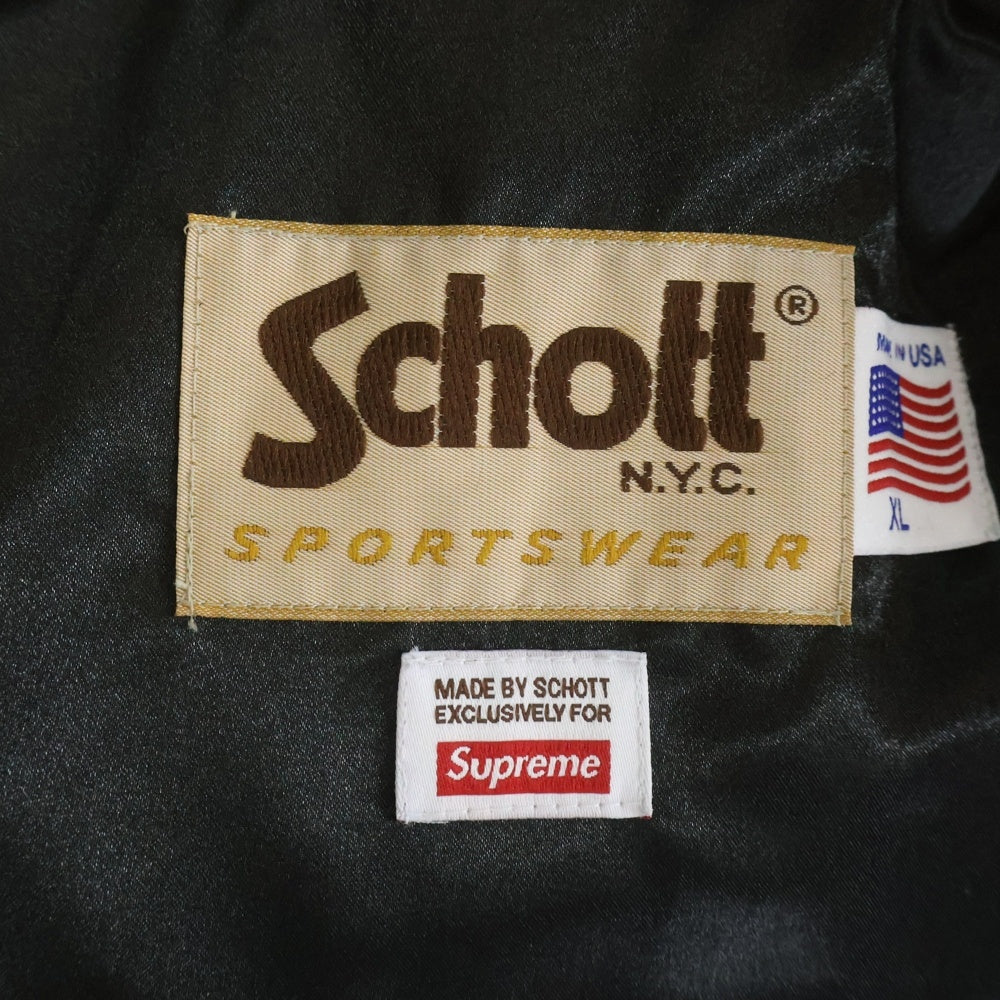 SUPREME(シュプリーム) 20SS ×Schott Fringe Suede Coat ショット フリンジ スウェードレザー コート ブラック