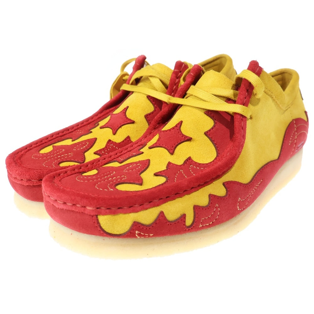 SUPREME(シュプリーム) ×Clarks Wallabee Gold クラークス ワラビー ローカットスニーカー レッド/イエロー