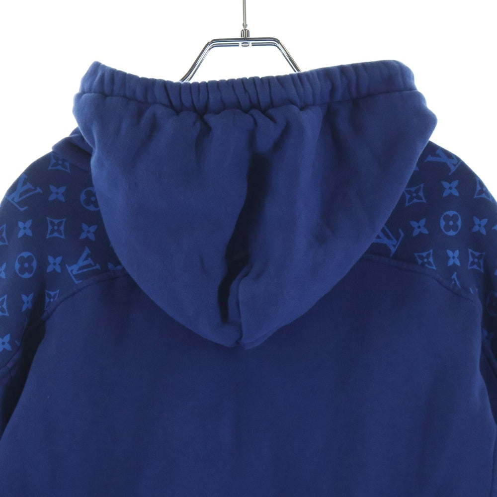LOUIS VUITTON(ルイヴィトン) 22AW モノグラム サークルカット スウェットパーカー フーディ ブルー RM222Q UYR HNY40W