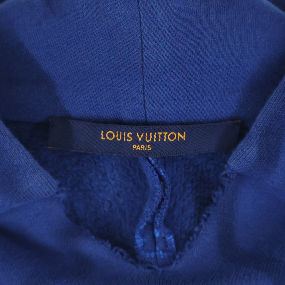 LOUIS VUITTON(ルイヴィトン) 22AW モノグラム サークルカット スウェットパーカー フーディ ブルー RM222Q UYR HNY40W