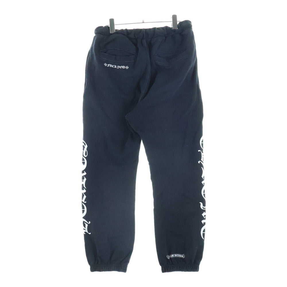 CHROME HEARTS(クロムハーツ) SWEAT PANS 総柄ホースシューサイドロゴスウェットロングパンツ ブラック