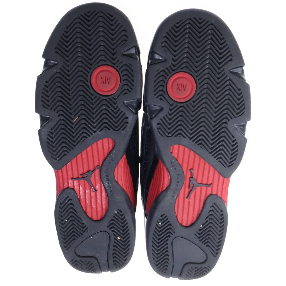 NIKE(ナイキ) AIR JORDAN 14 RETRO BG エアジョーダン 14 ハイカットスニーカーブラック US6.5Y/24.5cm 487524-003 レディース