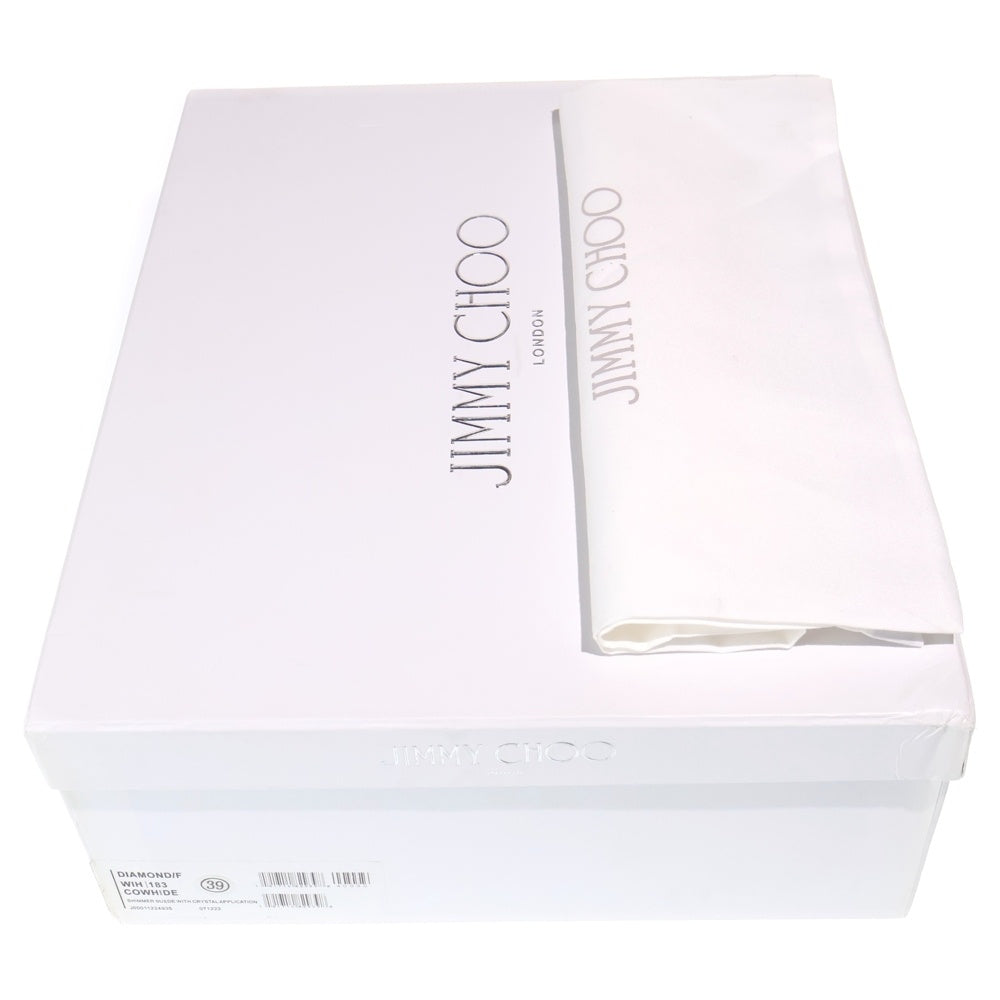 JIMMY CHOO(ジミーチュウ) ダイヤモンド レザー ローカットスニーカー ホワイト レディース