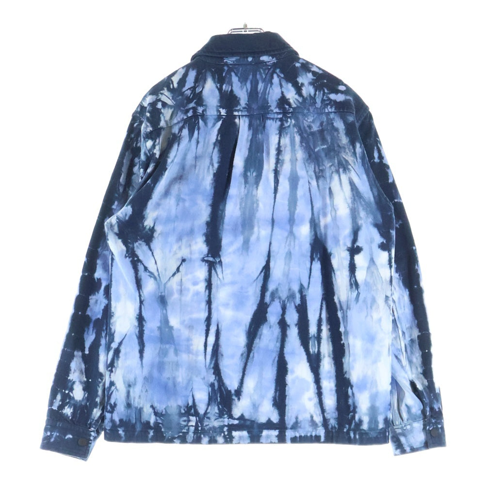Paul Smith(ポールスミス) 総柄デザイン ジップアップコットンジャケット ブルー PY-HN-78583