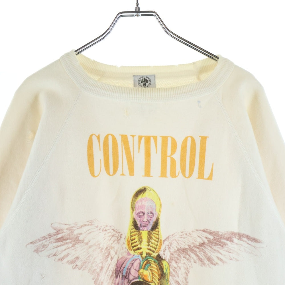 SAINT MICHAEL(セントマイケル) ×KOSUKE KAWAMURA ANTMY OF ANGEL SWEAT SHIRT コウスケカミムラ ヴィンテージ加工 ロゴプリント スウェット トレーナー SM-A21-0000-032