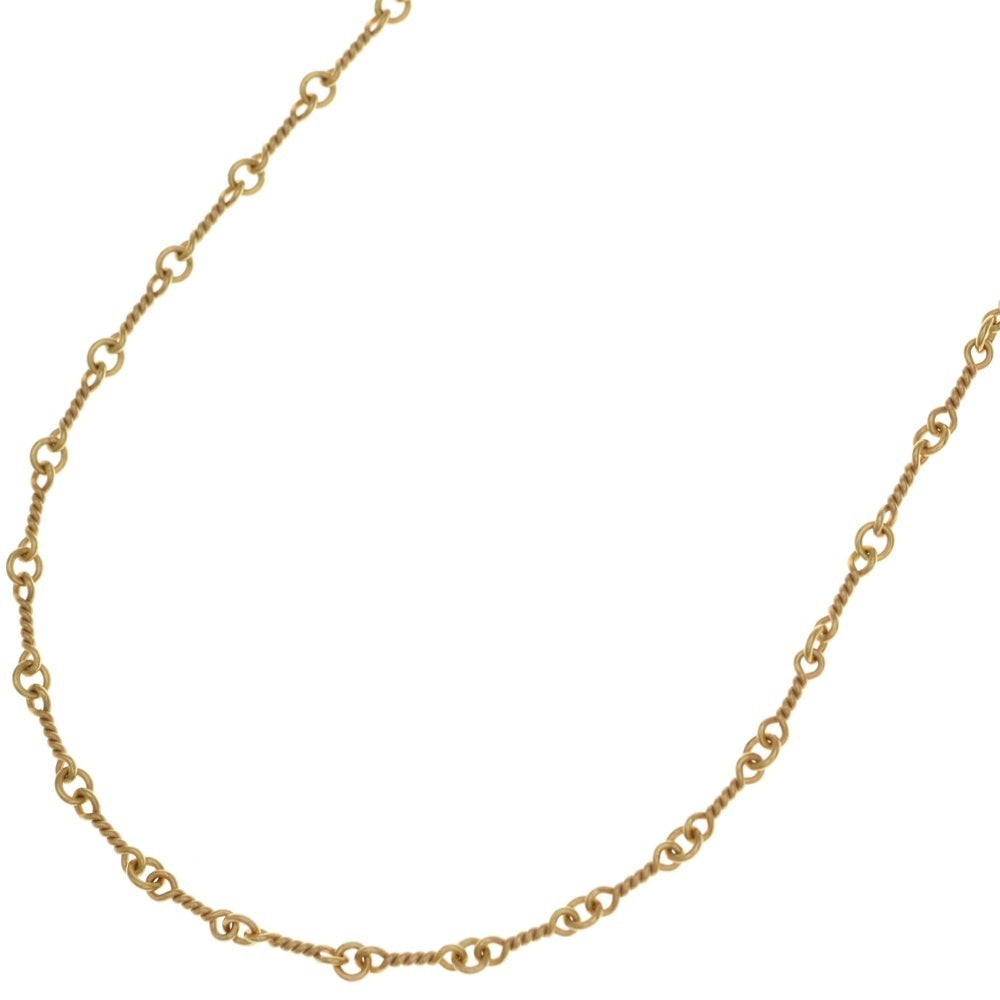 CHROME HEARTS(クロムハーツ) 22K NECKCHAIN T24 ツイストチェーンネックレス 24inch ゴールド