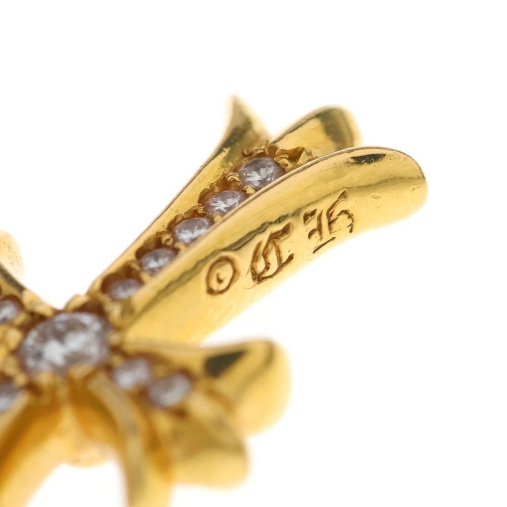 CHROME HEARTS(クロムハーツ) 22K TNY CRSF P/DIA タイニーファットクロス PAVEダイヤ ペンダントトップ ゴールド2300000BCA033