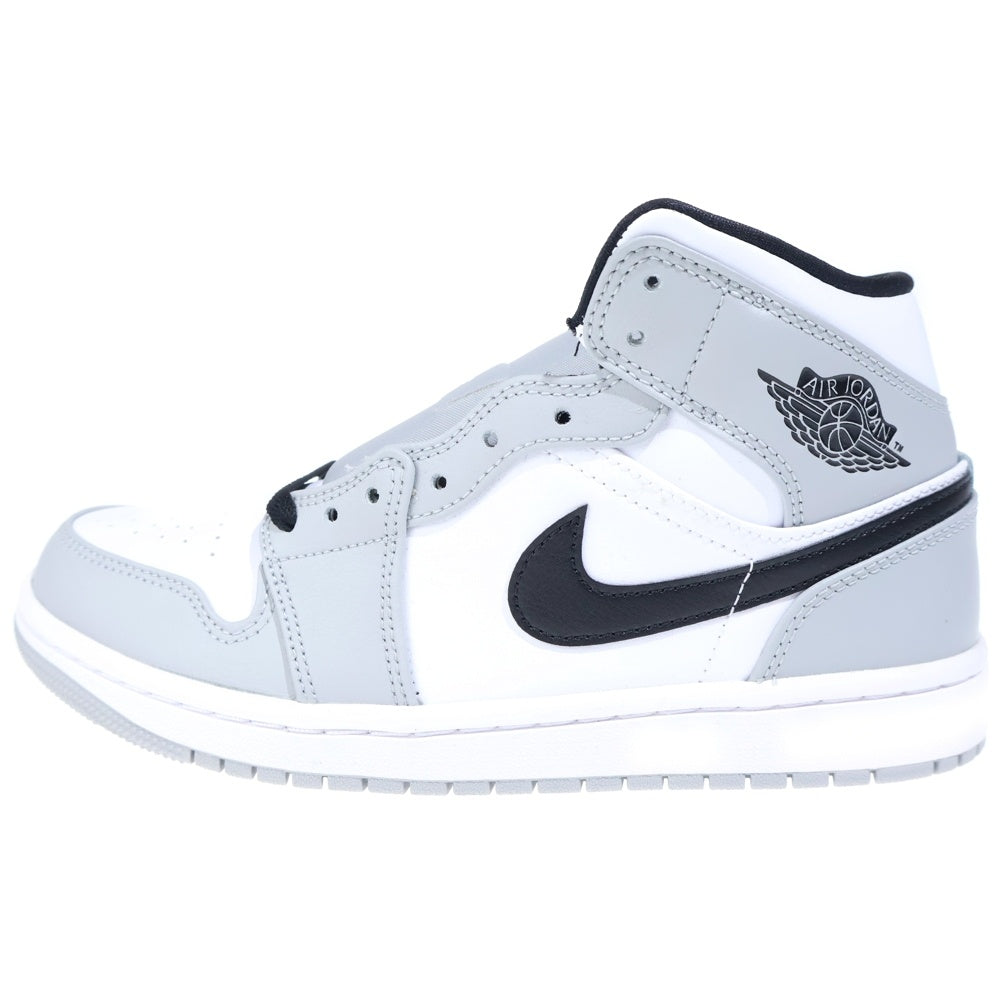 NIKE(ナイキ) AIR JORDAN 1 MID SMOKE GREY エアジョーダン 1 スモークグレー ミッドカットスニーカー グレー/ホワイト US7.5/25.5cm 554724-092