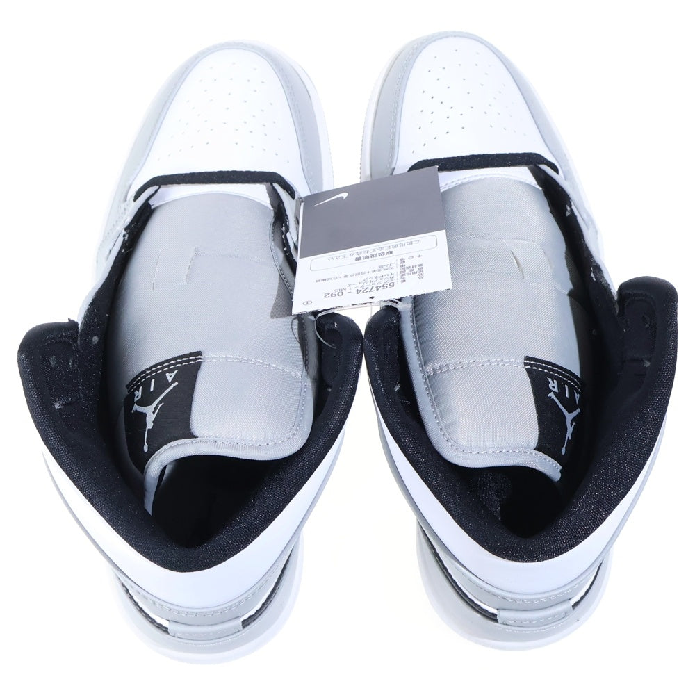 NIKE(ナイキ) AIR JORDAN 1 MID SMOKE GREY エアジョーダン 1 スモークグレー ミッドカットスニーカー グレー/ホワイト US7.5/25.5cm 554724-092